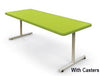 Palmer Hamilton Aero Lightweight Flip Top Table with Edgeguard 30" x 72" x 29"h w/Casters