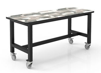 Palmer Hamilton 30x72 Inspiration Table  with Casters 30"high