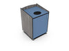 Palmer Hamilton Single Top-Load Recycle Receptacle with Casters