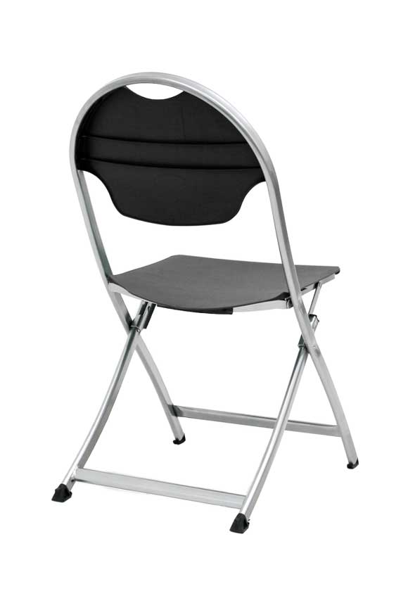 MityLite Swiftset Folding Chair Black Seat/Frame