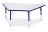 Jonticraft Berries® Trapezoid Activity Tables - 30" X 60", T-height - Gray/Blue/Blue