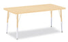Jonticraft Berries® Rectangle Activity Table - 30" X 48", E-height - Maple/Maple/Camel