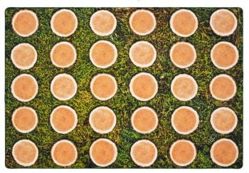 Carpets for Kids Tree Rounds Seating Rug 8' x 12'