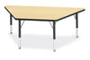 Jonticraft Berries® Trapezoid Activity Tables - 30" X 60", A-height - Gray/Yellow/Yellow