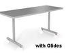 Interior Concepts, Motion Table, Arch or T-Leg, Glides, 18d x60w x29h