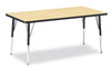 Jonticraft Berries® Rectangle Activity Table - 30" X 48", T-height - Gray/Navy/Navy