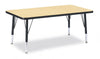 Jonticraft Berries® Rectangle Activity Table - 30" X 48", E-height - Gray/Yellow/Yellow