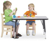 Jonticraft Berries® Rectangle Activity Table - 24" X 36", E-height - Gray/Orange/Orange