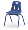Jonticraft Berries® Stacking Chair with Powder-Coated Legs - 16" Ht - Blue