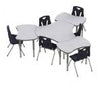 Jonticraft Berries® Collaborative Hub Table - 44" X 47" - Gray/Gray