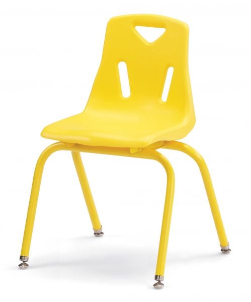 Jonticraft Berries® Stacking Chair with Powder-Coated Legs - 12" Ht - Navy
