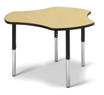 Jonticraft Berries® Collaborative Hub Table - 44" X 47" - Oak/Gray