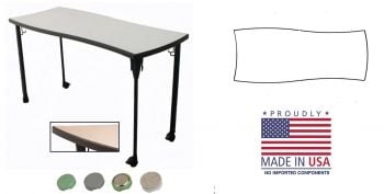 USA Capitol 56" x 23" 0BANNER - 2 Student Interlox Tables