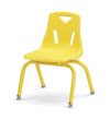 Jonticraft Berries® Stacking Chair with Powder-Coated Legs - 10" Ht - Yellow
