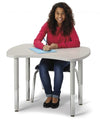 Jonticraft Berries® Collaborative Bowtie Table - 24" X 35" - Oak/Gray