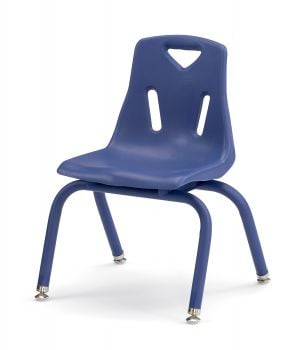 Jonticraft Berries® Stacking Chair with Powder-Coated Legs - 12" Ht - Blue