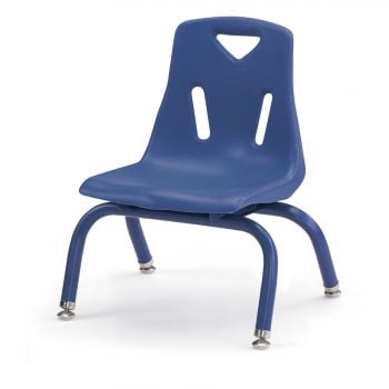 Jonticraft Berries® Stacking Chair with Powder-Coated Legs - 8" Ht - Blue