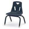 Jonticraft Berries® Stacking Chair with Powder-Coated Legs - 10" Ht - Navy