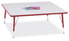 Jonticraft Berries® Square Activity Table - 48" X 48", A-height - Gray/Navy/Gray