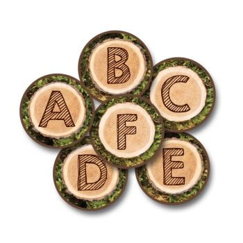 Carpets for Kids Alphabet Tree Rounds Kit of 26 Seat Size 12