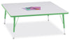 Jonticraft Berries® Square Activity Table - 48" X 48", T-height - Gray/Green/Green