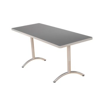 Interior Concepts, Motion Table, Arch Leg, Glides, Height Adjustable-Pin Clip, 36d x78w x26-35h