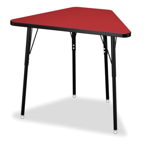 Jonticraft Berries® Tall Trapezoid Desk - Gray/Black/All Black