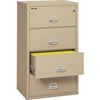 FireKing Fireproof 4 Drawer Lateral File Cabinet