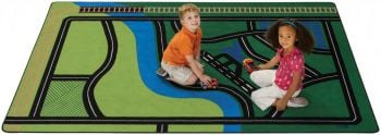 Carpets for Kids #6900 Transportation Fun 6' x 9' Rug