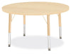 Jonticraft Berries® Round Activity Table - 36" Diameter, E-height - Maple/Maple/Camel
