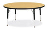 Jonticraft Berries® Round Activity Table - 42" Diameter, E-height - Gray/Orange/Orange