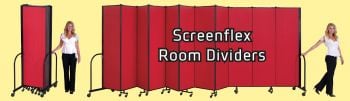 Screenflex 4'h x 5'9" Portable Room Dividers
