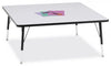 Jonticraft Berries® Square Activity Table - 48" X 48", A-height - Gray/Green/Gray