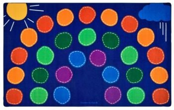 Carpets for Kids Rainbow Seating Rug 7'6