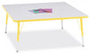 Jonticraft Berries® Square Activity Table - 48" X 48", A-height - Gray/Purple/Gray