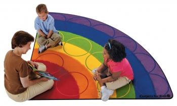 Carpets for Kids Rainbow Rows 6' Corner