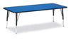 Jonticraft Berries® Rectangle Activity Table - 24" X 48", A-height - Gray/Blue/Gray