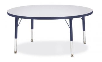 Jonticraft Berries® Round Activity Table - 42" Diameter, E-height - Gray/Purple/Purple