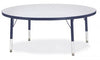 Jonticraft Berries® Round Activity Table - 48" Diameter, A-height - Gray/Blue/Blue