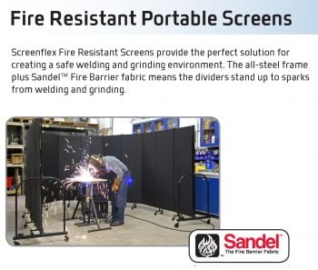 Screenflex 6'h x 5'9" Fire Resistant Screens