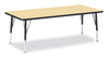 Jonticraft Berries® Rectangle Activity Table - 30" X 72", T-height - Gray/Red/Gray
