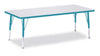 Jonticraft Berries® Rectangle Activity Table - 30" X 72", A-height - Gray/Blue/Gray