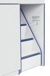 Rainbow AccentsÂ® Diaper Changer with Stairs - Right - Navy