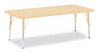 Jonticraft Berries® Rectangle Activity Table - 24" X 48", E-height - Gray/Orange/Gray