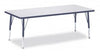 Jonticraft Berries® Rectangle Activity Table - 30" X 60", E-height - Gray/Navy/Gray