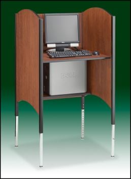 Smith Carrel Hi-Lo Carrel, 30"d x 32½"w x 45- 57"h Sit or Stand Height - STARTER