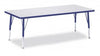Jonticraft Berries® Rectangle Activity Table - 24" X 48", E-height - Gray/Purple/Gray