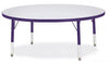 Jonticraft Berries® Round Activity Table - 48" Diameter, E-height - Gray/Purple/Purple