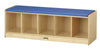 Jonti-CraftÂ® 5 Section Bench Locker - Blue Cushion