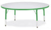Jonticraft Berries® Round Activity Table - 48" Diameter, A-height - Gray/Green/Green